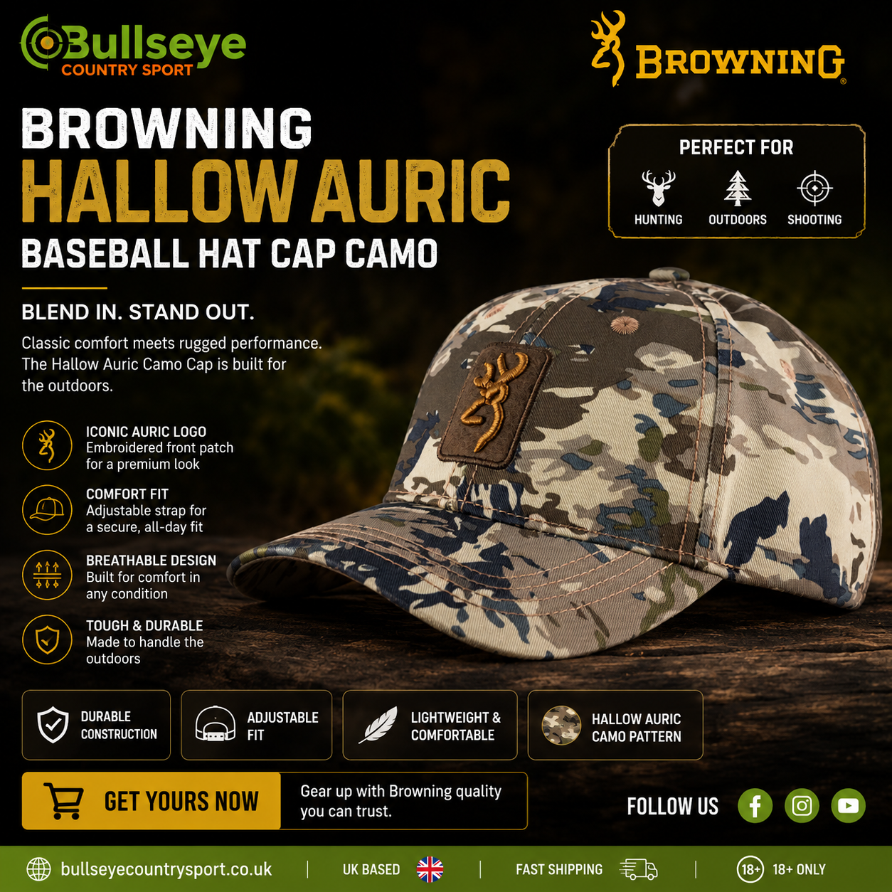 Browning Hallow Auric Baseball Hat