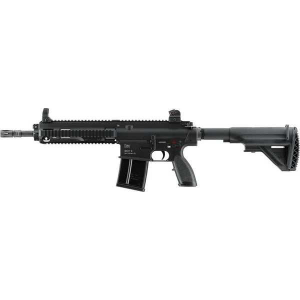 Airsoft rifle and pistol collection featuring gear for recreational skirmish games