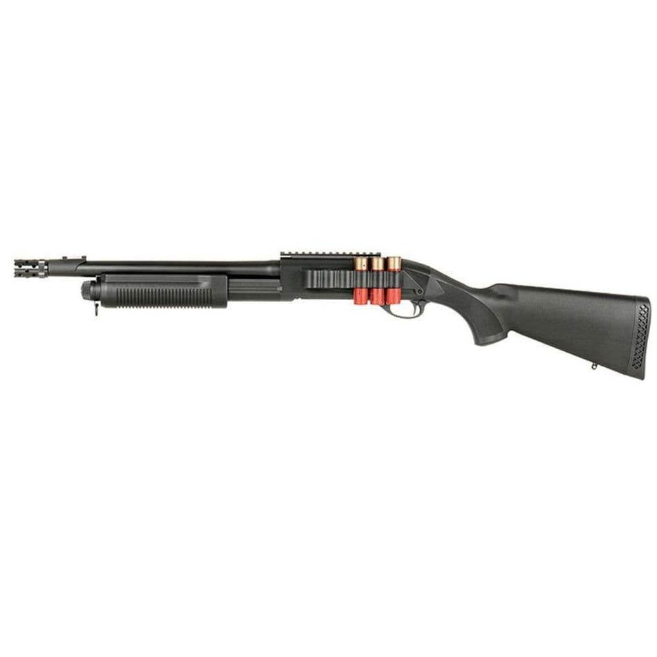 Selection of replica airsoft shotguns designed for close‑quarters hobby use