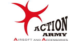 Action Army logo for airsoft GBB pistols, rifles, and upgrade parts