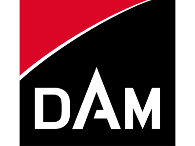 DAM fishing gear brand logo – UK & Ireland