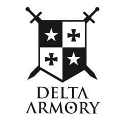 Delta Armory airsoft rifles and tactical accessories brand logo – UK & Ireland