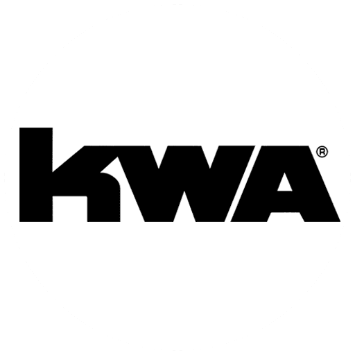 KWA logo – professional‑grade airsoft guns and accessories