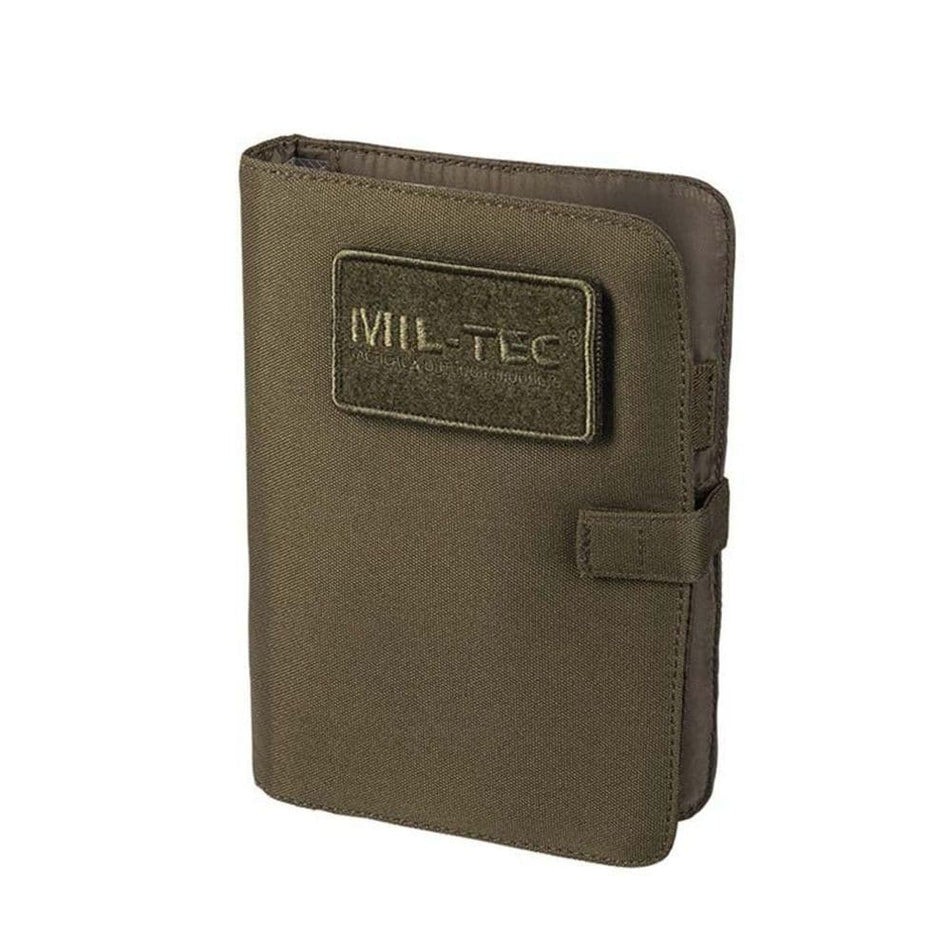 Tactical map case with notebook and pen storage