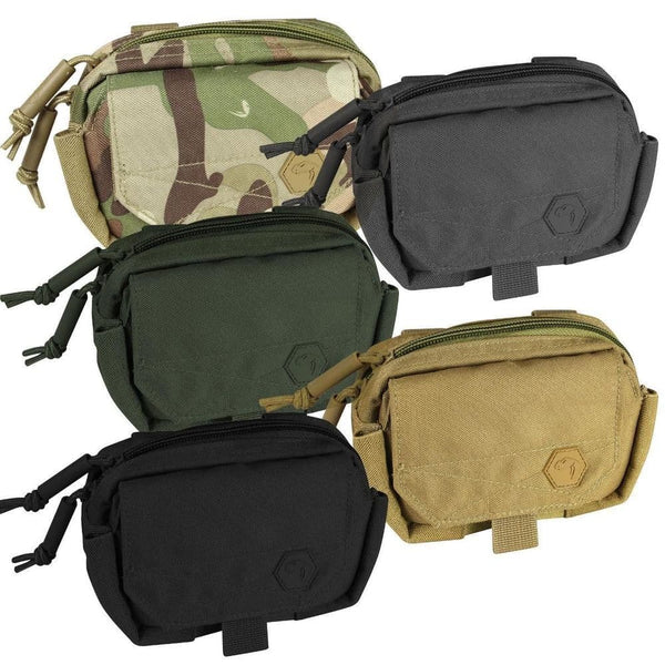 General purpose pouch mounted on plate carrier setup