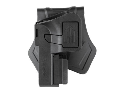 Universal Paddle Holster for Rail Pistols By Amomax Black R/H