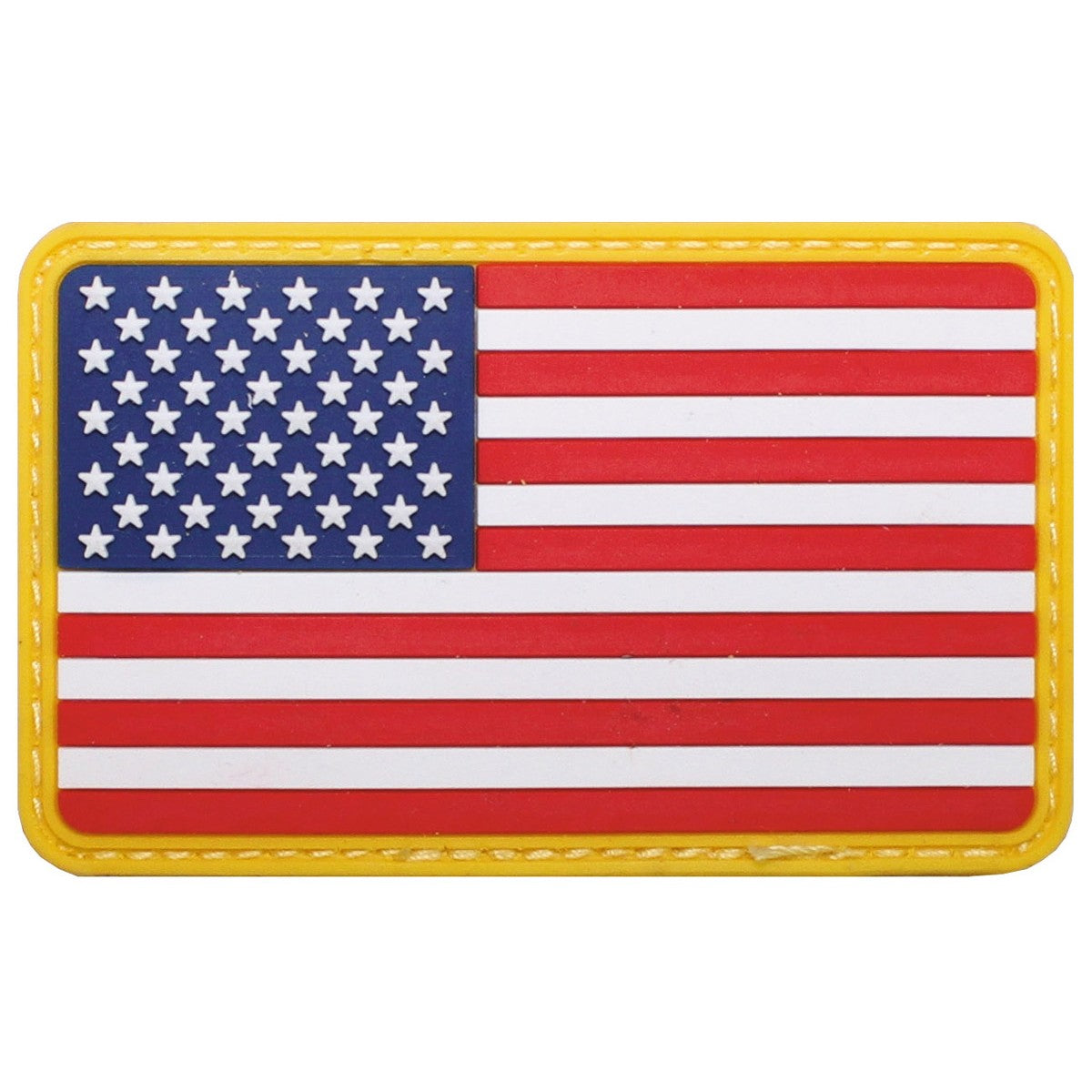 MFH USA Flag Rubber Patch 8 x 5 cm Hook & Loop