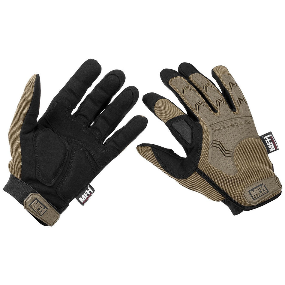 MFH MAX Attack Tactical Range Gloves Coyote Tan
