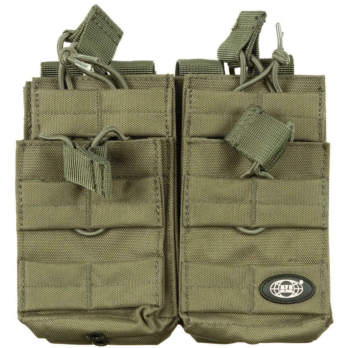 MFH Quad Airsoft Magazine Pouch Molle Green