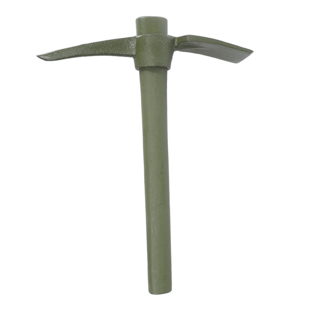 Mil-Tec US Army Style Wooden Handle Metal Pickaxe OD Green