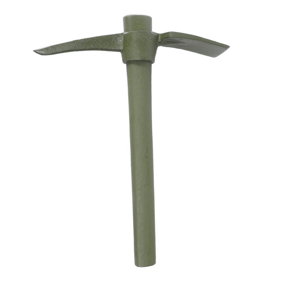 Mil-Tec US Army Style Wooden Handle Metal Pickaxe OD Green