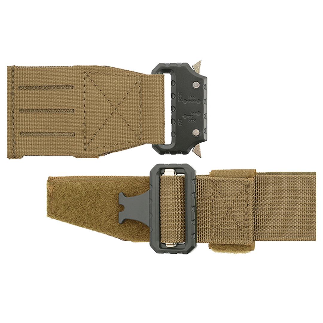 8 Fields Laser Cut Molle Tactical Duty Range Fast Belt QR Coyote