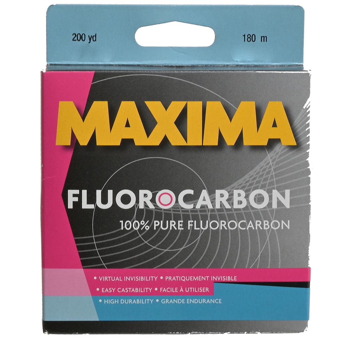 Maxima One Shot Fluorocarbon Fishing Line 180m White