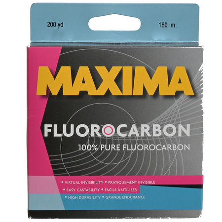 Maxima One Shot Fluorocarbon Fishing Line 180m White