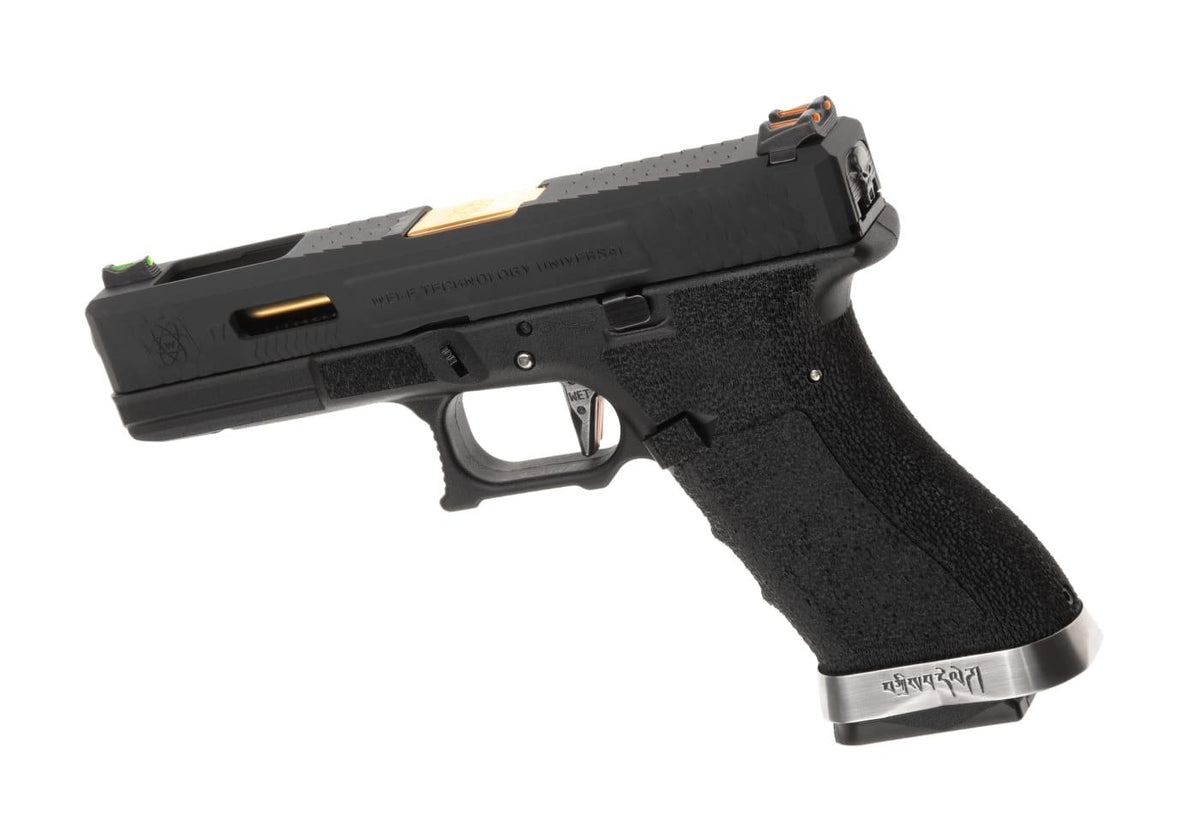 WE G-Force 17 Black Gold Barrel Metal Version GBB