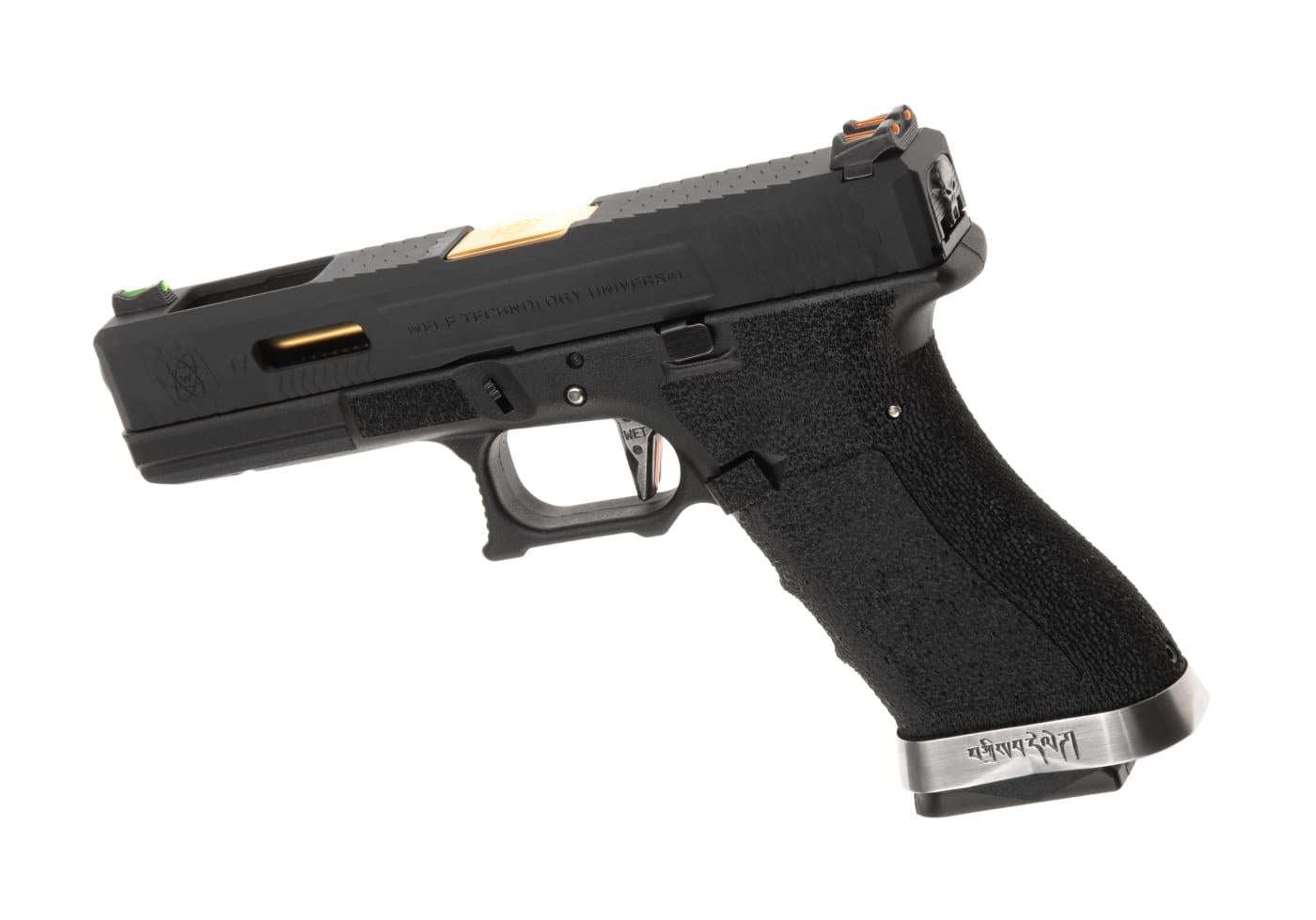 WE G-Force 17 Black Gold Barrel Metal Version GBB