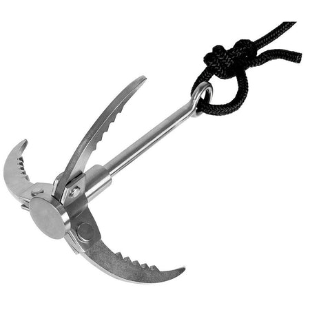 MFH Grappling Hook Metal Foldable With Rope