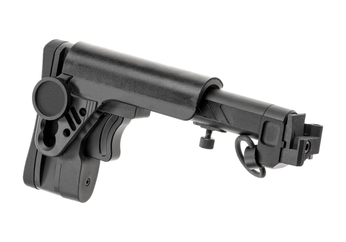 5KU Airsoft PT-3 AK Telescopic Side Foldable Stock Black