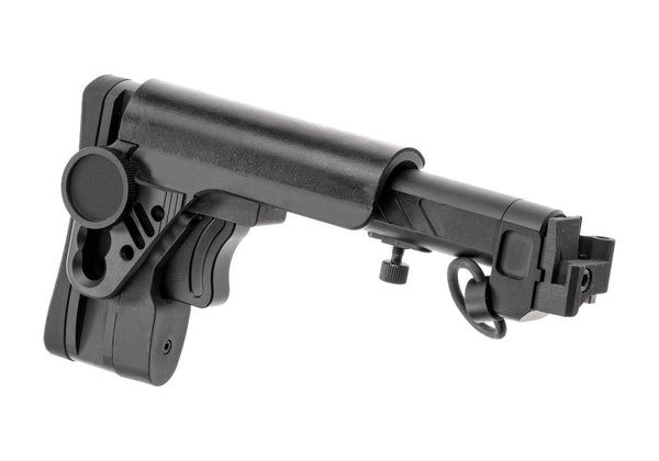 5KU Airsoft PT-3 AK Telescopic Side Foldable Stock Black