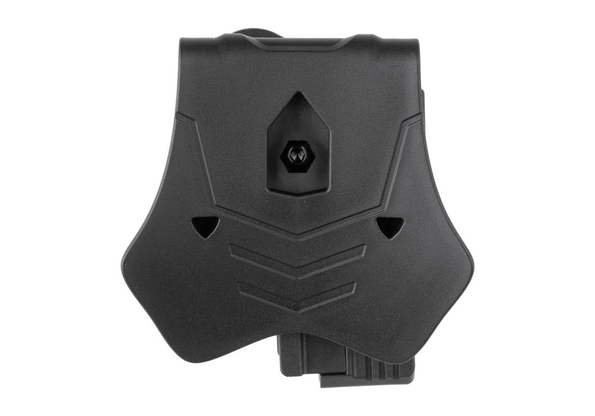 Universal Paddle Holster for Rail Pistols By Amomax Black R/H