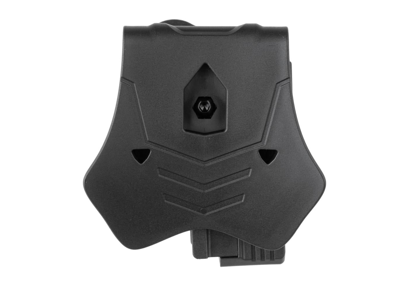 Universal Paddle Holster for Rail Pistols By Amomax Black R/H