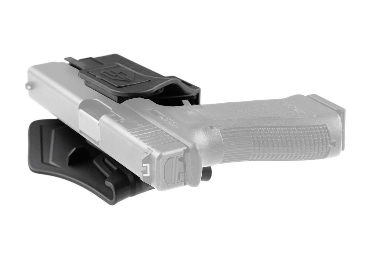 Universal Paddle Holster for Rail Pistols By Amomax Black R/H