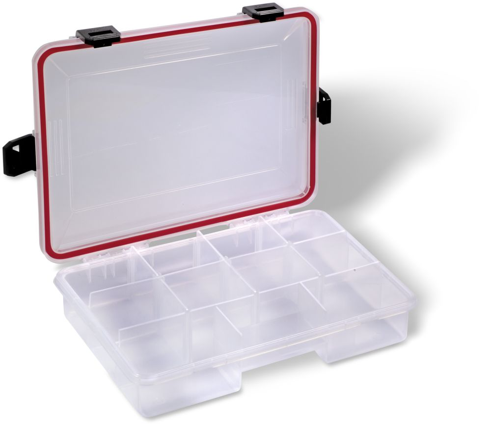 Magic Trout Small Tackle Box Clear Watertight Fishing Accessory Box