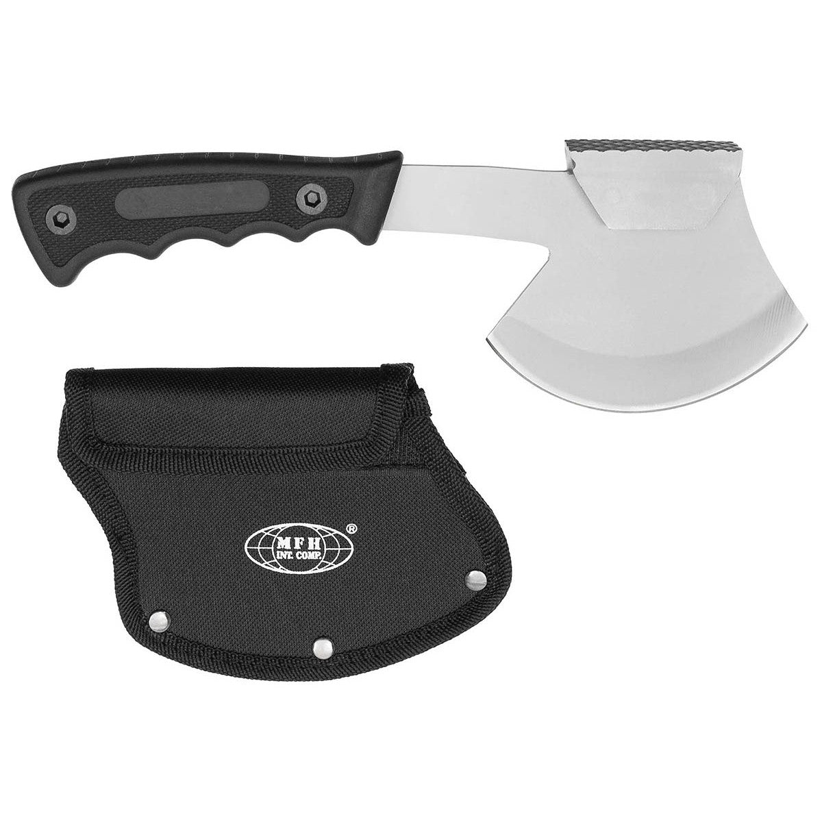 MFH Camping Hammer Hatchet With Rubber Handle Sheath