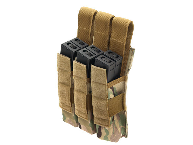 8 Fields Triple Airsoft Magazine Pouch For MP5 Mags Molle