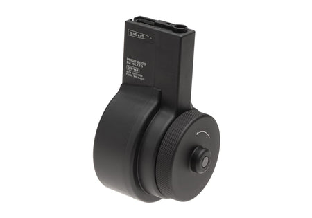 ARES Airsoft M4 M16 Manual Wind Drum Magazine 2150 Round Black 6mm