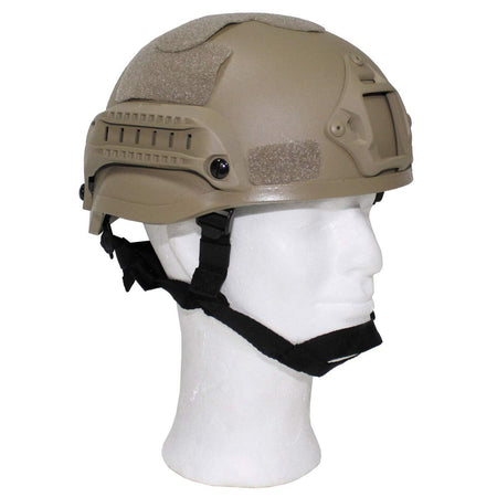 MFH Airsoft MICH 2002 Style Helmet Rails Lightweight ABS Coyote