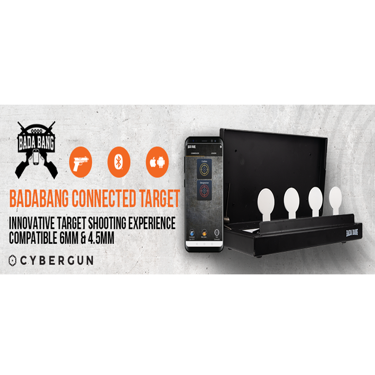 Cybergun Bada Bang Bluetooth Interactive Target System 6mm 4.5mm