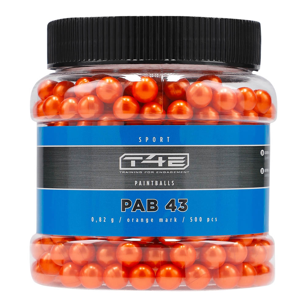 Umarex T4E Ammo Paintball Pellets Sport PAB .43 Orange 500