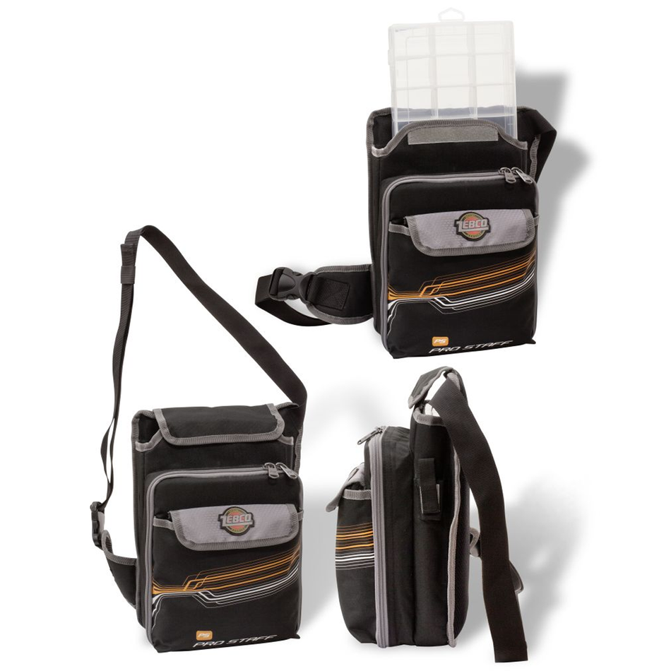 Zebco Pro Staff Shoulder Fishing Tackle Bag with Tackle Box