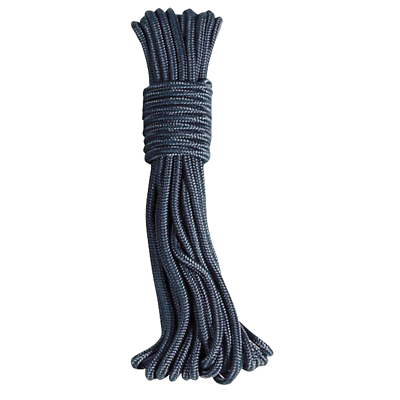 Mil-Com Purlon Paracord 5mm Black 50ft 