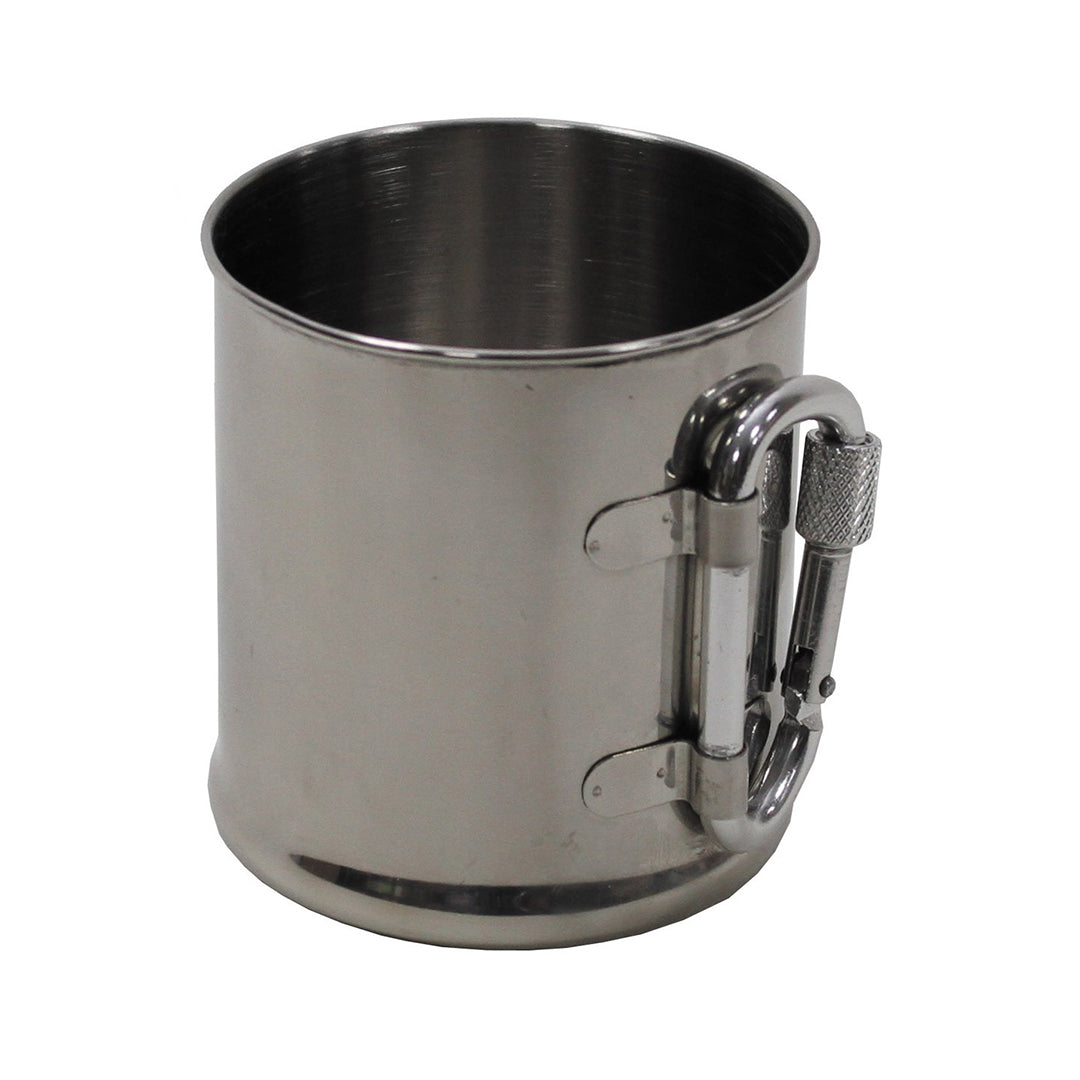 Fox Outdoors Stainless Steel Cup Carabiner Single-Walled 220ml 