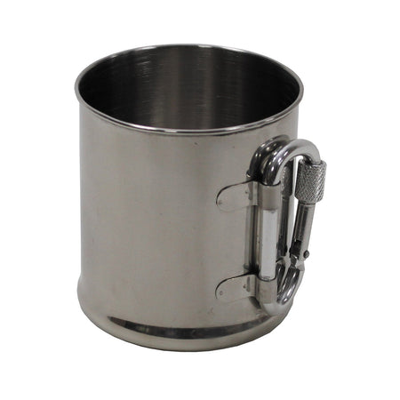 Fox Outdoors Stainless Steel Cup Carabiner Single-Walled 220ml 