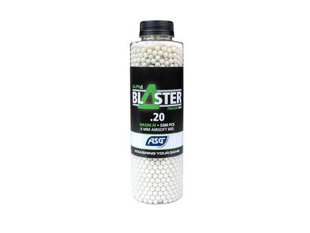 ASG Alpha Blaster Green Tracer BB's 0.20g 3300 Bottle