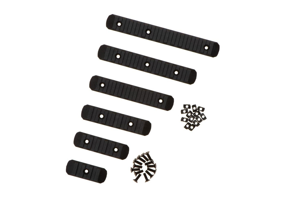 Wadsn MP Airsoft Rail Set for Keymod & M-LOK 6 Pack Black