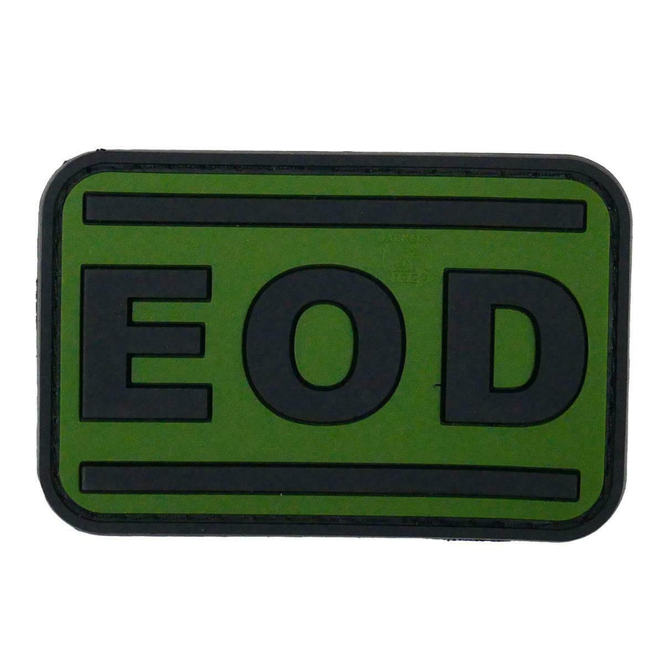 EOD Moral Patch Black / OD Rubber Hook and Loop 