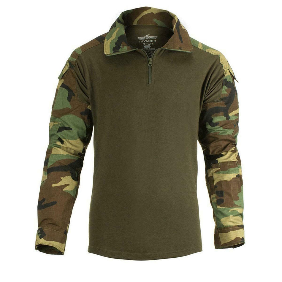 Invader Gear Ubacs Combat Shirt Woodland Camo
