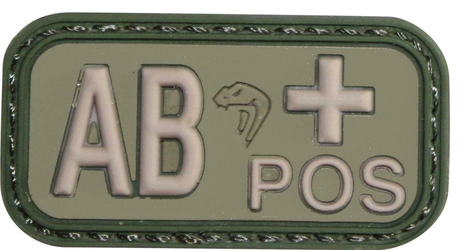 Viper Rubber Blood Group Patch Green