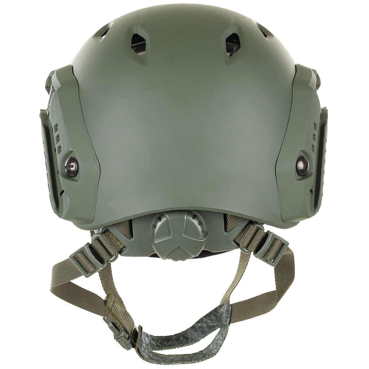 MFH Airsoft FAST Helmet Paratroopers Style Rails Lightweight ABS Green