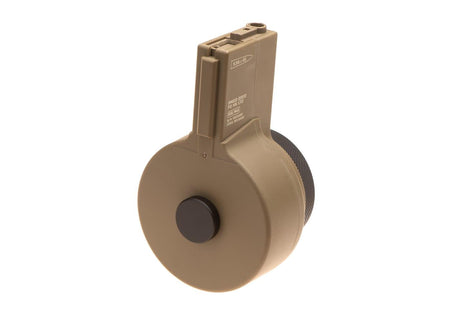ARES Airsoft M4 Manual Wind Drum Mag 2150rd Tan 6mm