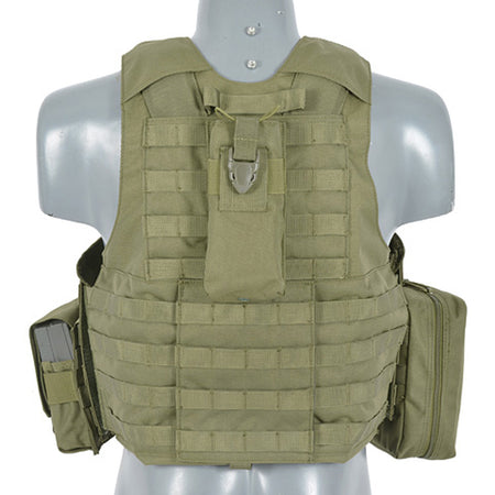 8 Fields Airsoft Combat Vest Green OD