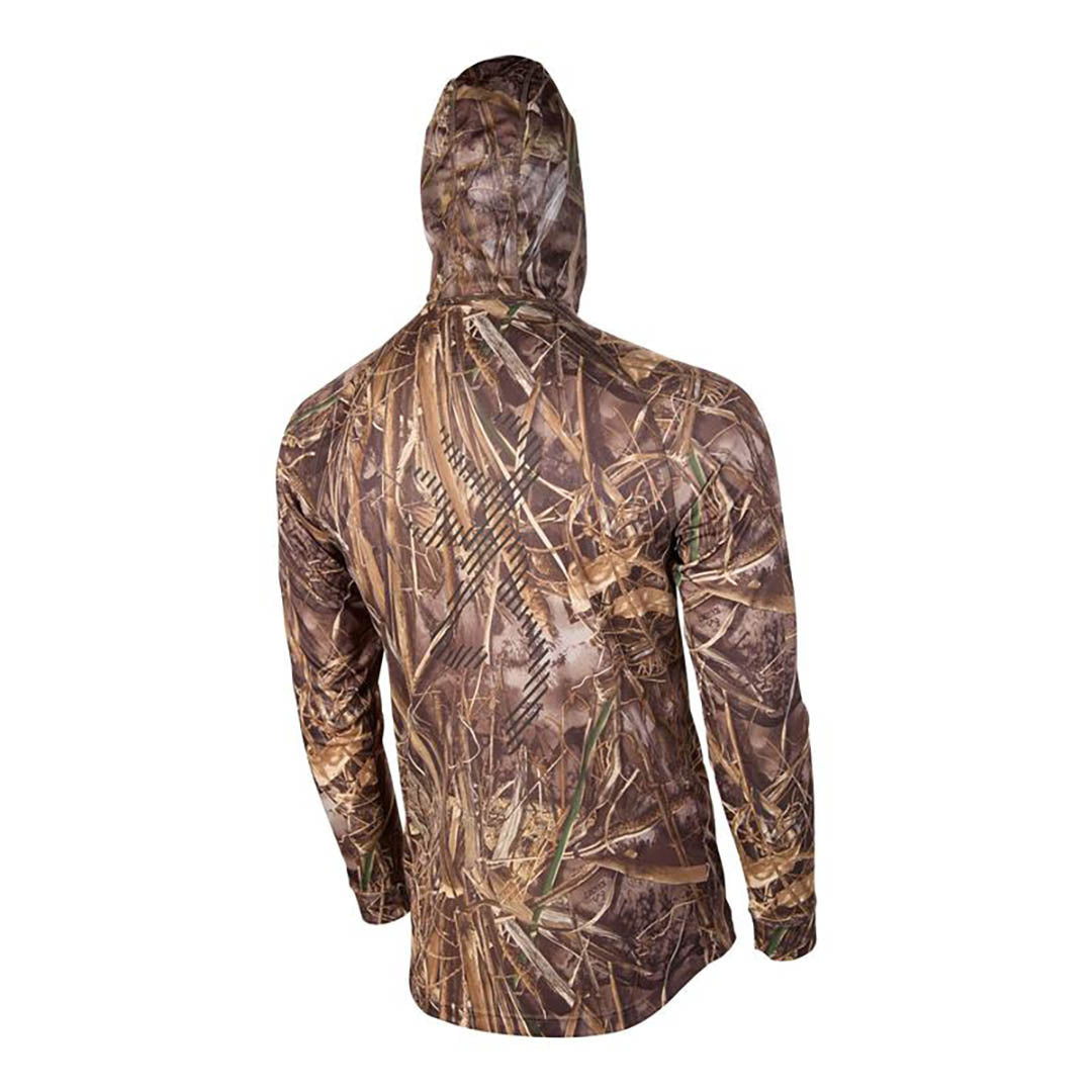 Browning Teamspirit Long Sleeve Men's T-Shirt Hooded Rtmax7 Camo