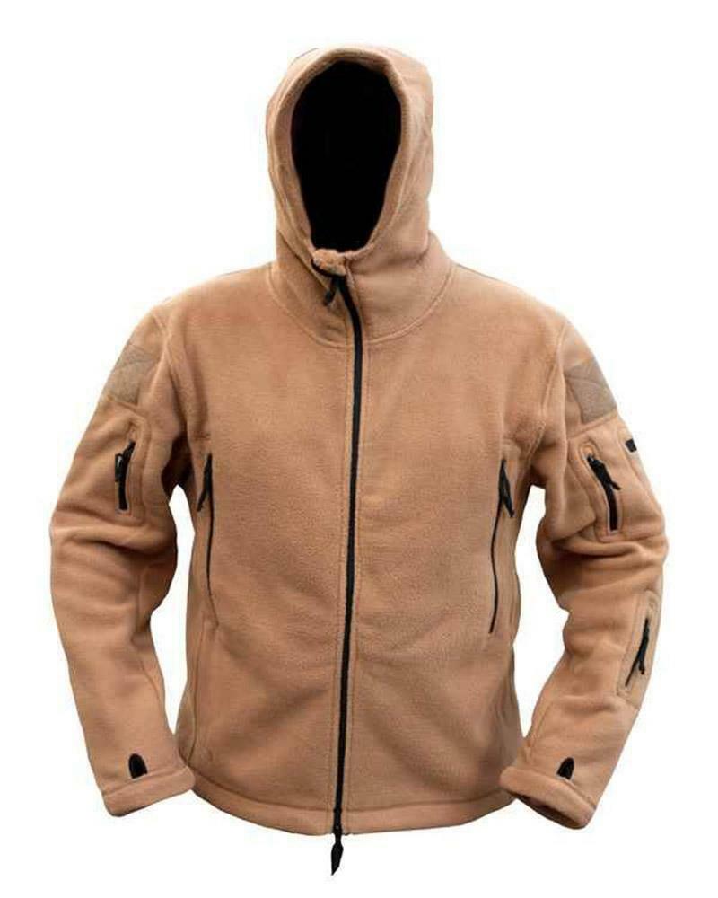 Kombat Mens Recon Hoodie Fleece Coyote