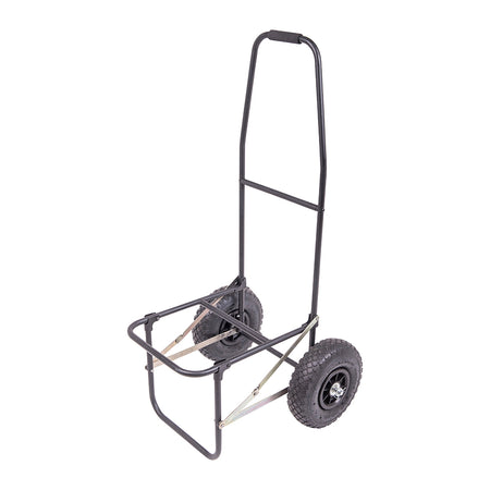 Leeda Fold Up Trolley with Pneumatic Wheels Black