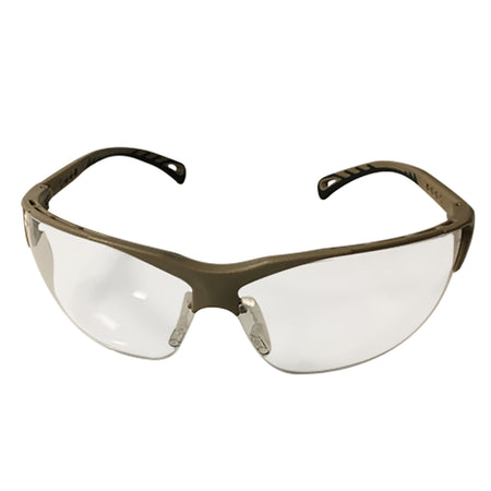 Strike Systems Airsoft Shooting Protective Glasses Clear Lens Tan Frame