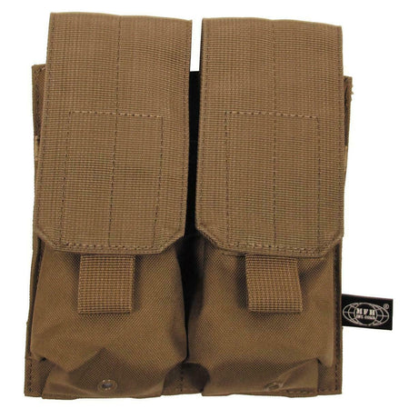 MFH Double Magazine Pouch Velcro Closure M-Series Coyote